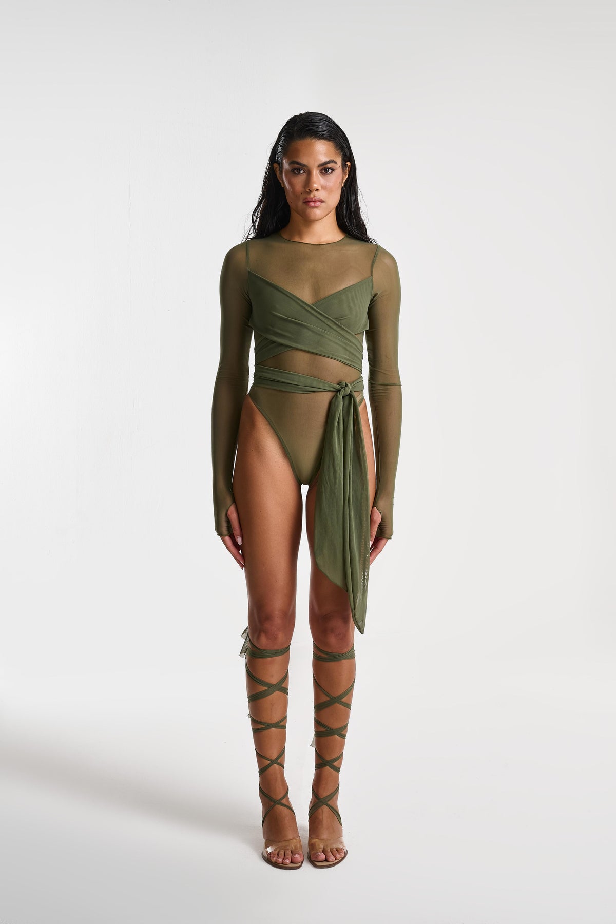 BODY CROISÉ OLIVE